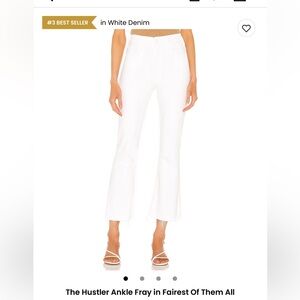 MOTHER Jeans The Hustler Ankle Fray in Fairest of them All